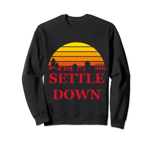 Sunset Wood Wheat Sheep Mineral Settle Down Settlers Juego de mesa Sudadera