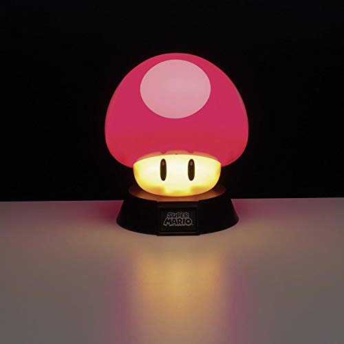 Super Mario RD-RS460327 Lámpara Mushroom, 50 W, Multicolor, único
