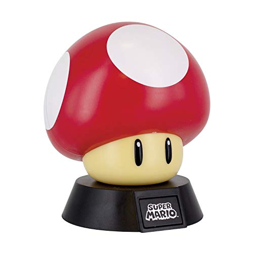 Super Mario RD-RS460327 Lámpara Mushroom, 50 W, Multicolor, único