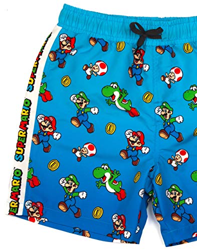 Super Mario Swim Shorts Boys Luigi Kids Gamer Natación Troncos Pantalones 9-10 años