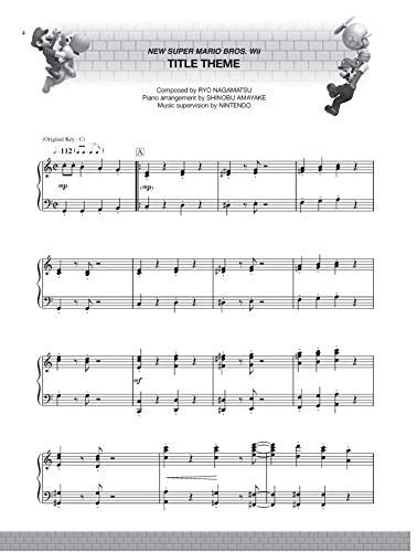 Super Mario Wii Edition: Intermediate / Advanced Piano Solos (Partitura para piano)