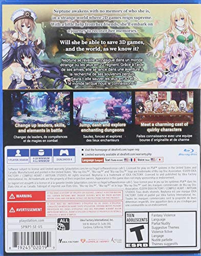 Super Neptonia RPG for PlayStation 4