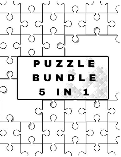 Super Puzzle Game Bundle 5 in 1: Train your brain with Sudoku, Kankuro, Dice Sudoku, Word Search and Number Search.: 4 (Activity Book)