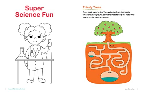 Super Steam Activity Book: Launch Learning with Fun Mazes, Dot-To-Dots, Search-The-Page Puzzles, and More!