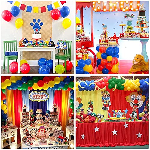 Superhéroes Globos, 100 Arco de Guirnalda Globos Rojo Amarillo Azul Verde de Látex, Decoración Cumpleaños Boda Fiesta Aniversario con Cinta de Tira de Globos