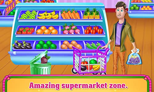 Supermercado Compras y Cajero - ¡Juego libre para poseer tu tienda, almacenar artículos, ganar dinero y servir a clientes felices!