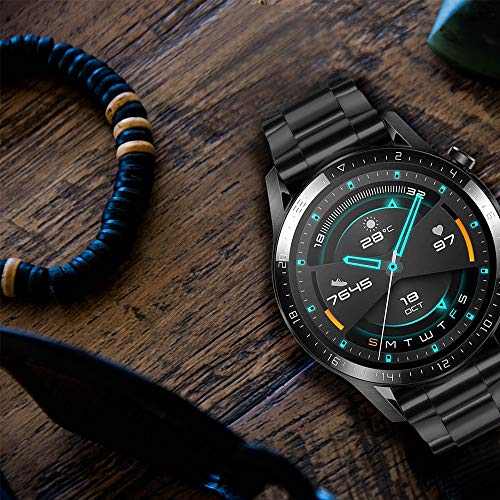 Supore Correa Compatible con Huawei Watch GT2 46mm/Watch GT 46mm/Watch GT Active/Watch 2 Pro/Honor Watch Magic/Galaxy Watch 46mm/Gear S3/Gear 2, Correa de Repuesto de Acero Inoxidable de 22 mm