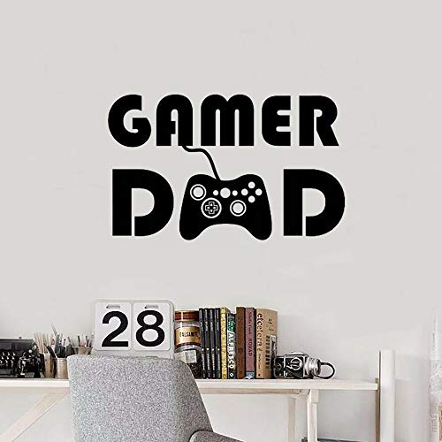 SUPWALS Pegatinas de pared Gamer Wall Decal Ps4 Game Controller Video Wall Decals Personalizado Para Boy Bedroom Playroom Vinyl Removable Wall Stickers 42X68Cm