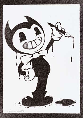 Survival Horror B. Póster Grafiti Hecho a Mano Handmade Street Art - Aesthetic Artwork