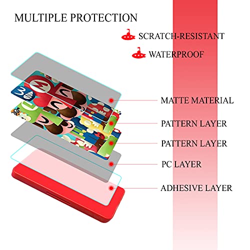 Switch Game Card Case, Almacenamiento de Tarjetas de Juego para Nintendo Switch, Nueva Funda Protectora de Tarjeta Delgada Portátil 3D Dynamic Vision, 24 Tarjetas de Juego 24 Tarjetas TF (Mario)