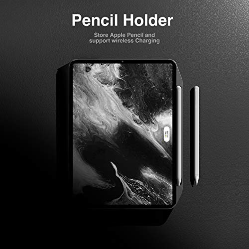 SwitchEasy CoverBuddy [2021 Upgrade] Funda para iPad Pro de 11 inch 2020 (2ª generación) & 2018, [compatible con Apple Pencil Charging], compatible con teclado mágico, Smart Folio (Black)