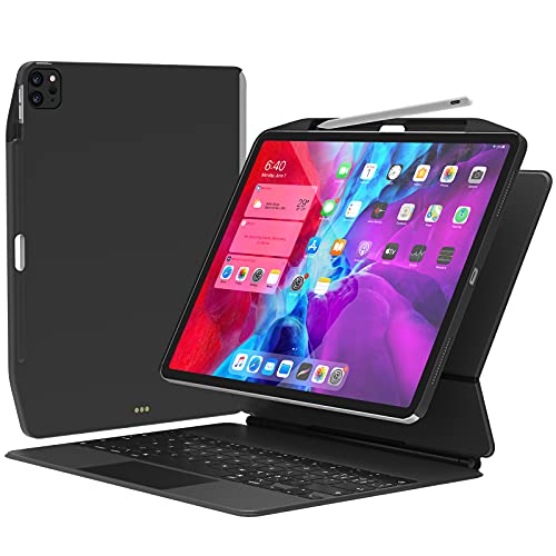 SwitchEasy CoverBuddy [2021 Upgrade] Funda para iPad Pro de 11 inch 2020 (2ª generación) & 2018, [compatible con Apple Pencil Charging], compatible con teclado mágico, Smart Folio (Black)