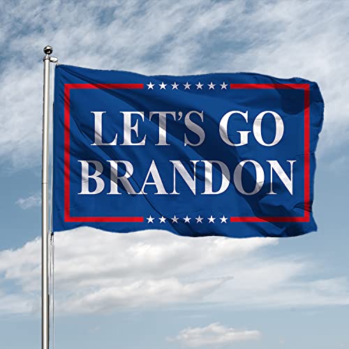 SXROMDA Let'S Go Brandon - Let's Go - Cartel para decoración de jardín resistente a la decoloración, diseño de bandera de casa duradera, D