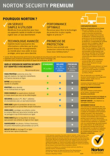 Symantec norton security premium 3.0 25gb fr 1 user 10 devices 12mo card mm (21355468)