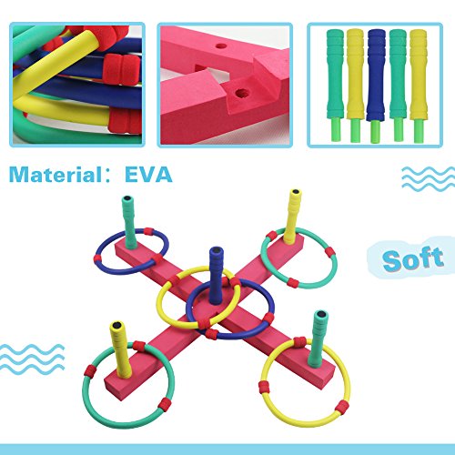 Symiu Lanzamiento de Anillas Juego de Punteria Interior o al Aire Libre Juguetes Playa Jardin Juguetes para Ninos 3 4 5 6