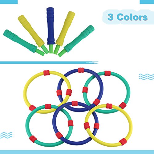 Symiu Lanzamiento de Anillas Juego de Punteria Interior o al Aire Libre Juguetes Playa Jardin Juguetes para Ninos 3 4 5 6