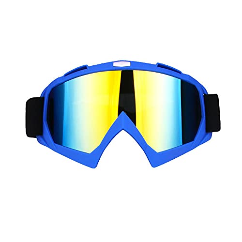 T-ara Ciencia más reciente Gafas de esquí Gafas de snowboard Eyewear Anti-UV Gafas para motocicletas Motocross Red Lens Cómodo de llevar (Color : Fluorescent Green)