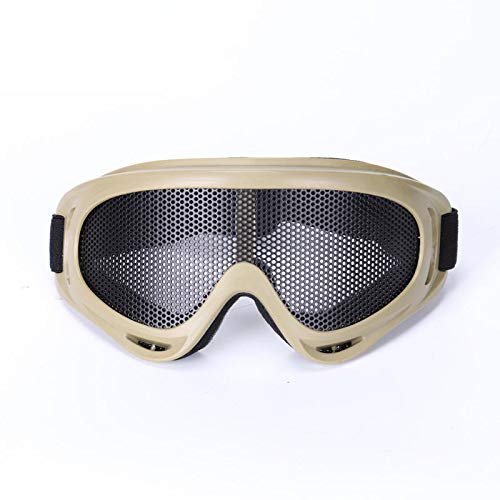 T-ara La tecnologia mas Nueva Caza Shooting Airsoft Net Eyes Protective Tactical Glasses Bike Motocicletas Resistencia a los Golpes Moda (Color : Sand)