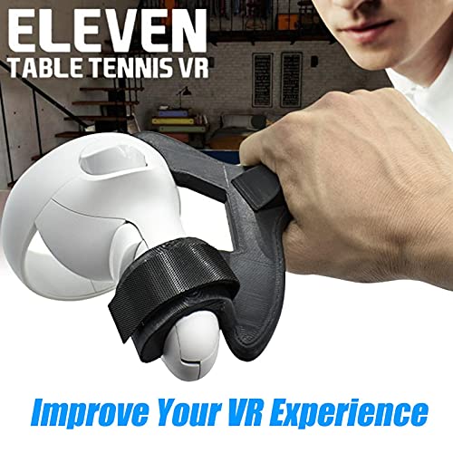 Table Tennis Paddle Grip Manija Para Oculus Quest 2, Controladores Táctiles Playing Eleven VR Game Racket Grip, Anillo De Protección Protector De Una Sola Manija (1pc, No 1 Par)