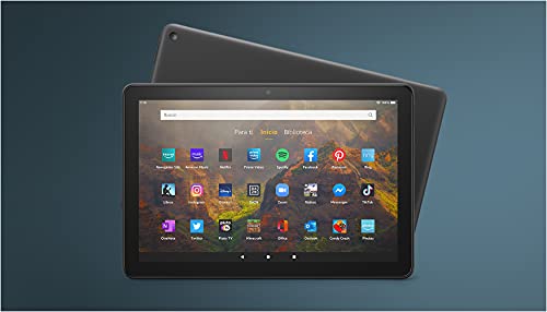 Tablet Fire HD 10 | 10,1" (25,6 cm), Full HD 1080p, 64 GB, color negro, sin publicidad