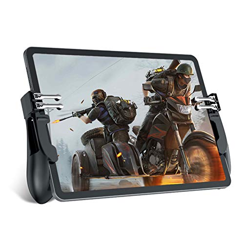 Tablet Gatillo Controlador de Juego Universal Gamepad 4 Disparadores Triggers Joystick de Disparo y apuntar Botones L1R1 L2R2 Grip Mando para Tableta Android e iOS Samsung Huawei iPad