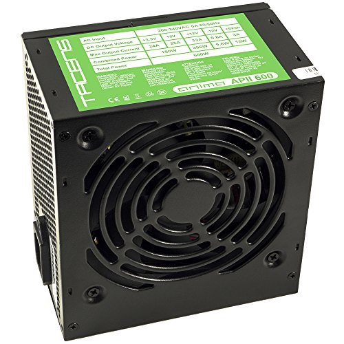 Tacens Anima APII600, Fuente PC 600W, ATX 12V, 14dB, PFC Activo, Negro