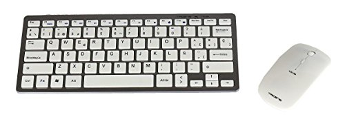 Tacens Levis Combo - Pack de teclado y ratón gaming (funcional y elegante, inalámbrico, 2.4 G) gris - teclado QWERTY español, Blanco