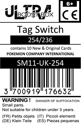 Tag Switch (Echange d'Escouade) 254/236 Dresseur Secrète - #myboost X Sun & Moon 11 Unified Minds - Coffret de 10 Cartes Pokémon Aglaises