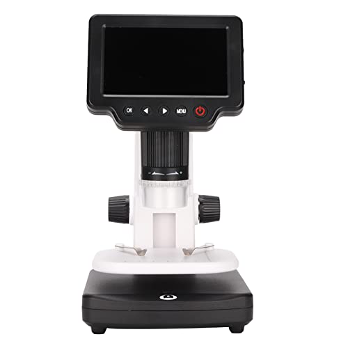 Talany Microscopio LCD, Microscopio Digital PC con Pantalla de 4 Pulgadas con Soporte Ajustable para Observación de Plantas(#1)
