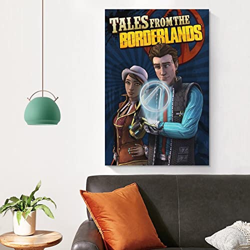 Tales from The Borderlands Juego de portada de lienzo y arte de pared con impresión moderna de decoración de dormitorio familiar para familiares y amigos, 60 x 90 cm
