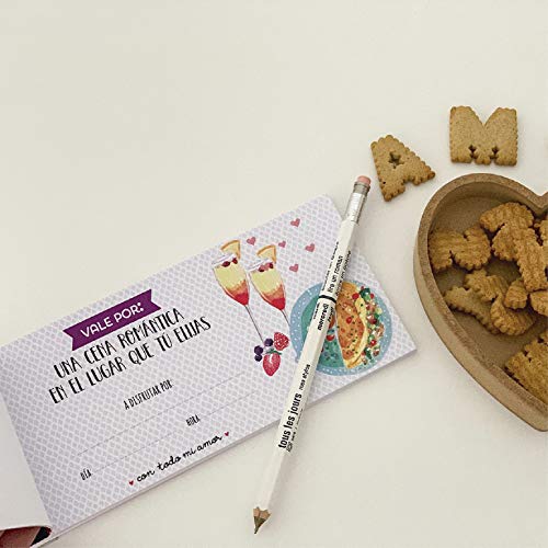 Talonario 20 vales románticos - Te Amo con todo mi corazón