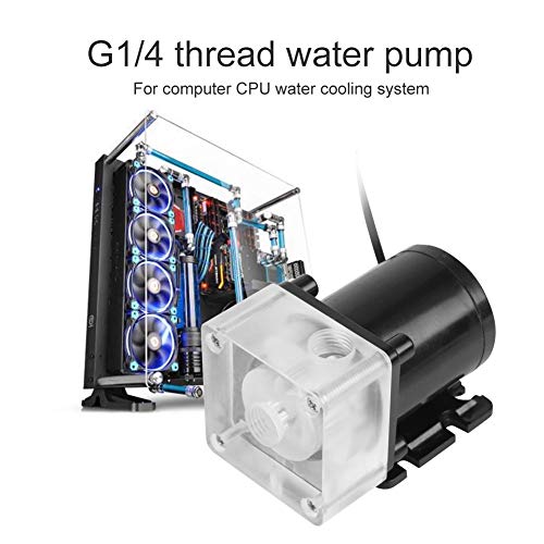 Tangxi Sistema de enfriamiento de Agua Ultra silencioso para computadora PC 500L / H de la Bomba de Agua de la CPU del Hilo G1 / 4 para PC 500L