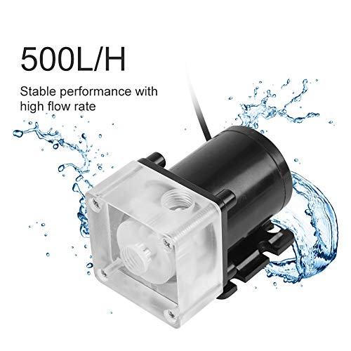 Tangxi Sistema de enfriamiento de Agua Ultra silencioso para computadora PC 500L / H de la Bomba de Agua de la CPU del Hilo G1 / 4 para PC 500L