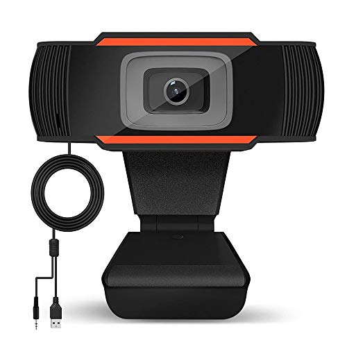 Tanouve 720P Webcam - Cámara Web 720P con Micrófono, Autoenfoque Videollamada Disponible Cámara Web Pro Streaming, Cámara USB para Computadora con Pantalla Panorámica