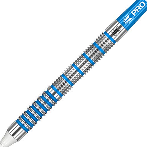 Target Darts Soft Tip Darts Orb 12 22G 80% Tungsteno Punta Suave Dardos Set, Unisex, Plata, Azul y Rosa, 22 g
