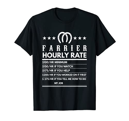Tarifa horaria del herrero Camiseta