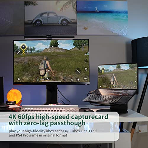 Tarjeta de Captura de Juegos, 4K Dispositivo de Captura de Video HDMI USB 3.0, 1080P 60FPS capturadora de Audio para Xbox Series X/S,Xbox One,Nintendo Switch,PS5 PS4 Pro