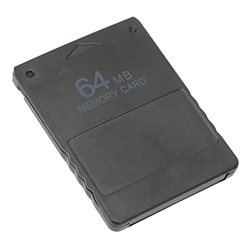 Tarjeta de Memoria para Juegos de Alta Velocidad Compatible con PS2, Tarjeta de Memoria para Consola de Juegos 2 en 1, Tarjeta de Memoria Estable de 8 MB / 16 MB / 32 MB / 64 MB 128 MB / 256 MB(64 MB)