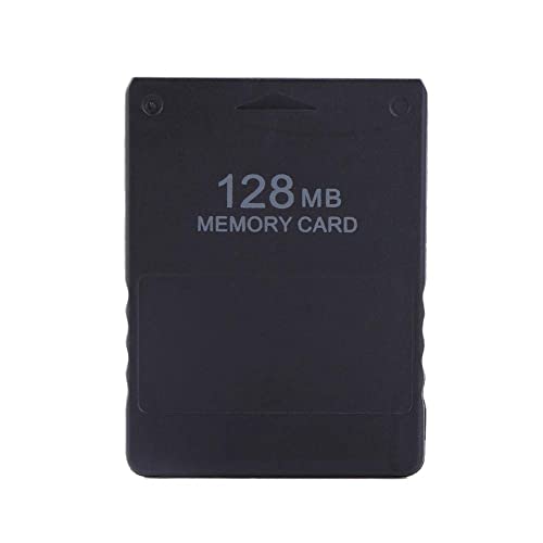 Tarjeta de Memoria para PS2, 8M-256M Juego de Tarjetas de Memoria de Alta Velocidad para Sony Playstation 2 PS2.Juegos Accesorios para Guardar Juegos e Informaciones.(128M)