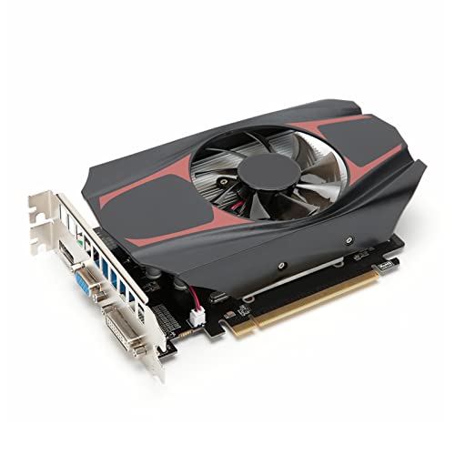 Tarjeta gráfica de Video para Juegos, Tarjeta de Video pc DDR5 de 1GB 128Bit HD7670, Tarjeta de Video con Pantalla de bajo Consumo