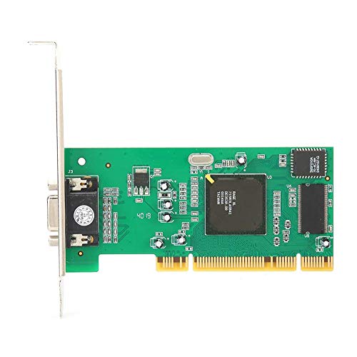 Tarjeta Gráfica PCI, SDRAM 8 MB 2Bit Computadora Tarjeta Gráfica, Tarjeta VGA con 2 Puertos PCI, Compatible con PCI-X 64 bits, para Servidor/Escritorio/Pantalla de Computadora Industrial