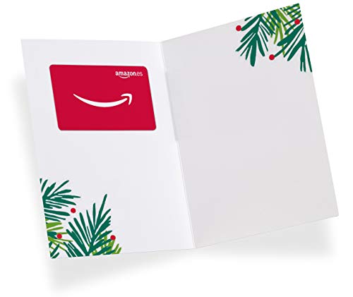 Tarjeta Regalo Amazon.es - Tarjeta de felicitación Hojas de Navidad
