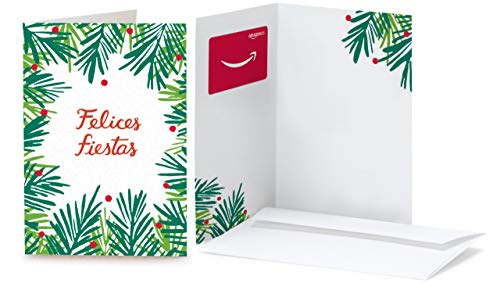 Tarjeta Regalo Amazon.es - Tarjeta de felicitación Hojas de Navidad