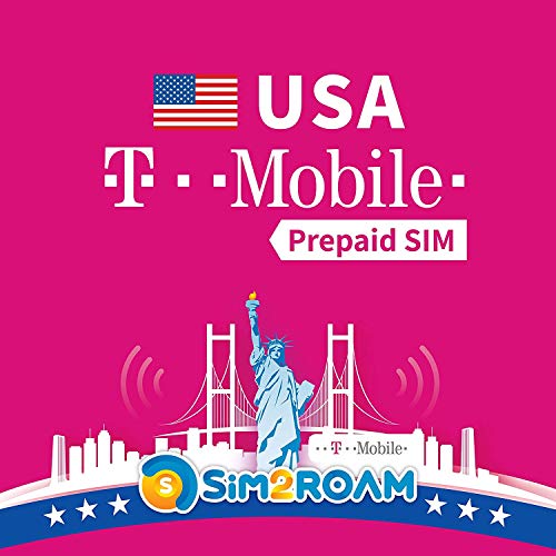 Tarjeta SIM de EE. UU. T-Mobile 21 días Tarjeta SIM prepaga ilimitada 4G datos de Internet, llamadas, textos Cobertura de red T-Mobile en Estados Unidos a nivel nacional