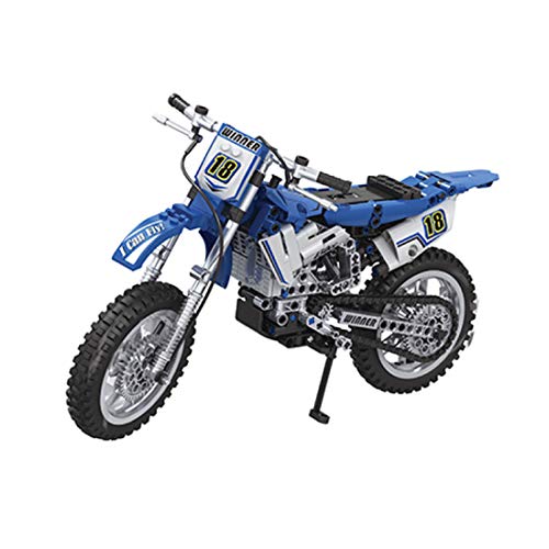 TASS 474 piezas de técnica para motos de cross de 1/6 de carreras, bloques de construcción compatible con Lego Technic.