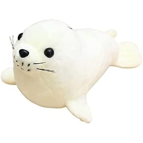 Tbhoutouer 25 cm Peluche White White Lion Sello Muñeca Peluche Juguete Sea Mundial Animal Peluche Regalo de Juguete