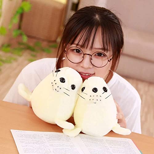 Tbhoutouer 25 cm Peluche White White Lion Sello Muñeca Peluche Juguete Sea Mundial Animal Peluche Regalo de Juguete