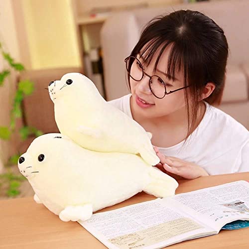 Tbhoutouer 25 cm Peluche White White Lion Sello Muñeca Peluche Juguete Sea Mundial Animal Peluche Regalo de Juguete