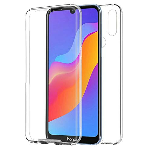 TBOC 2X Funda para Huawei Y6 [2019] [6.09"] - [Pack: Dos Unidades] Carcasa [Transparente] Completa [Silicona TPU] Doble Cara [360 Grados] Protección Integral Total Delantera Trasera