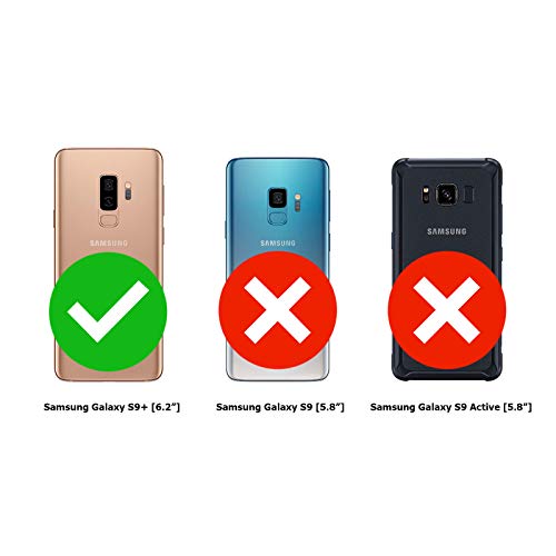 TBOC 2X Funda para Samsung Galaxy S9 Plus - S9+ - [Pack: Dos Unidades] Carcasa [Transparente] Completa [Silicona TPU] Doble Cara [360 Grados] Protección Integral Total Delantera Trasera Lateral Móvil